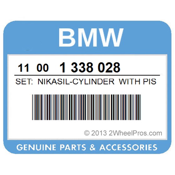 BMW 11001338028 Set: Nikasil-Cylinder With Piston - D=94  E=9,5 (To 09/80)