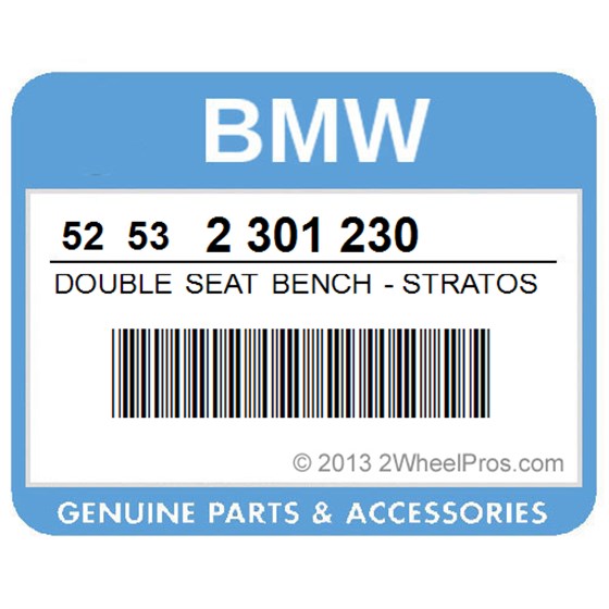 BMW 52532301230 Double Seat Bench - Stratossilver