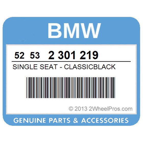 BMW 52532301219 Single Seat - Classicblack