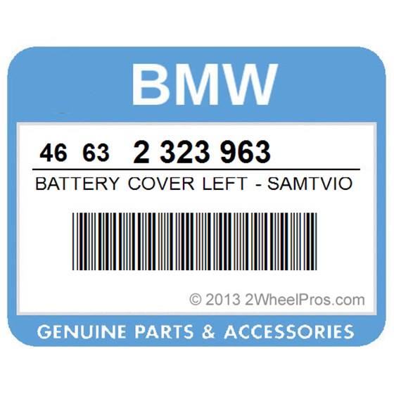 BMW 46632323963 Battery Cover Left - Samtviolett