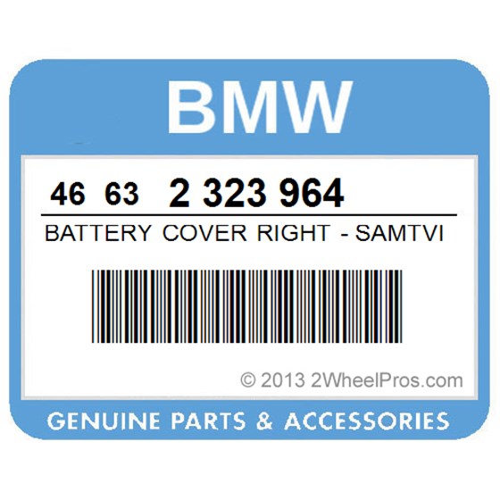 BMW 46632323964 Battery Cover Right - Samtviolett