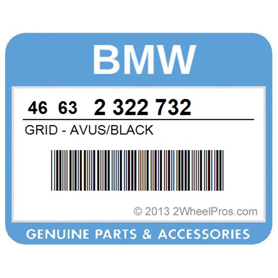 BMW 46632322732 Grid - Avus/Black