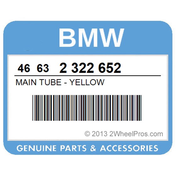 BMW 46632322652 Main Tube - Yellow