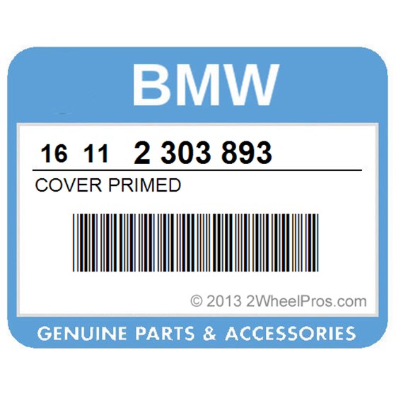 BMW 16112303893 Cover Primed