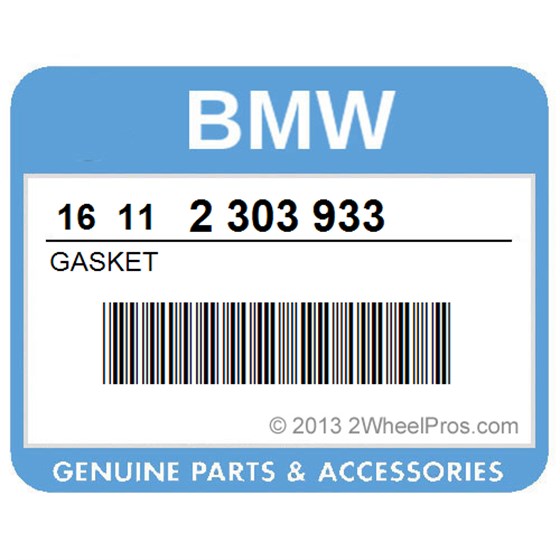 BMW 16112303933 Gasket
