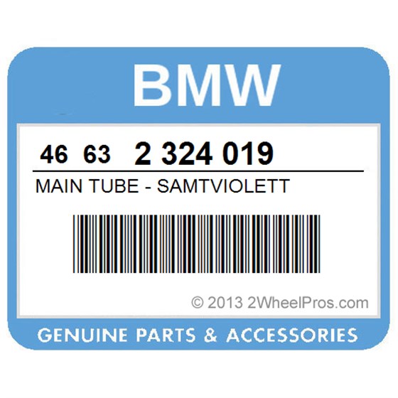BMW 46632324019 Main Tube - Samtviolett