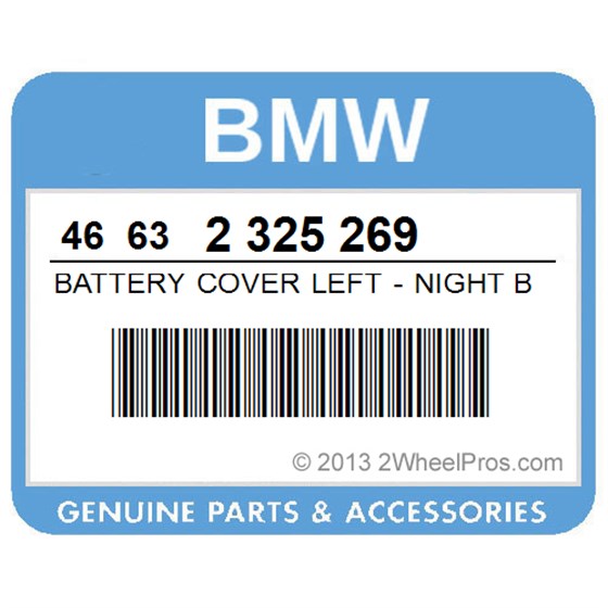 BMW 46632325269 Battery Cover Left - Night Black