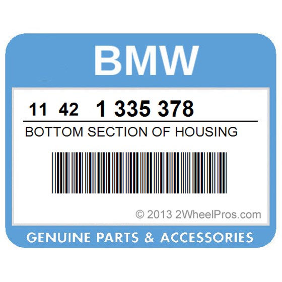 BMW 11421335378 Bottom Section Of Housing