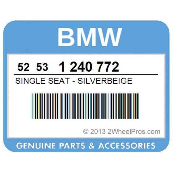 BMW 52531240772 Single Seat - Silverbeige
