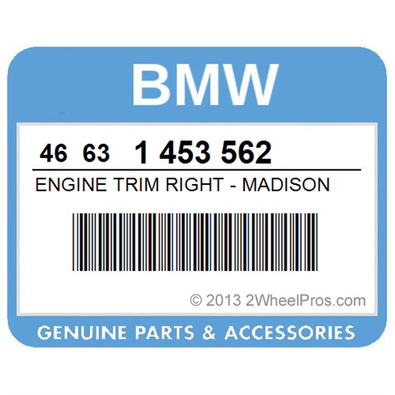 BMW 46631453562 Engine Trim Right - Madison