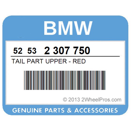 BMW 52532307750 Tail Part Upper - Red