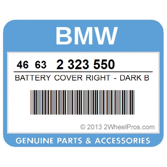 BMW 46632323550 Battery Cover Right - Dark Blue