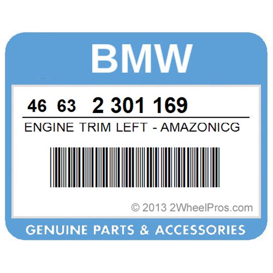 BMW 46632301169 Engine Trim Left - Amazonicgreen