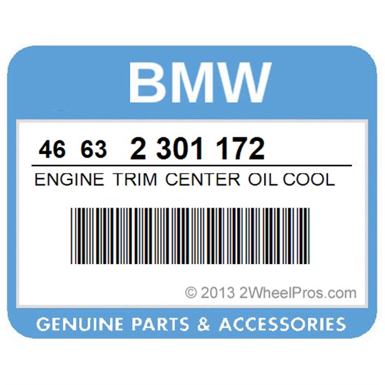 BMW 46632301172 Engine Trim Center Oil Cooler - Amazonicgreen