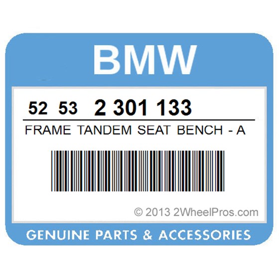 BMW 52532301133 Frame Tandem Seat Bench - Amazonicgreen