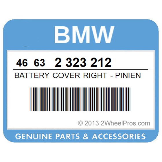 BMW 46632323212 Battery Cover Right - Piniengreun