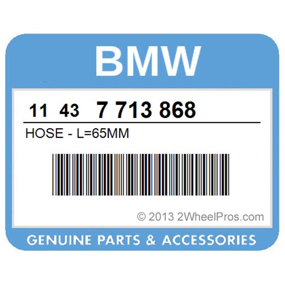 BMW 11437713868 Hose - L=65Mm