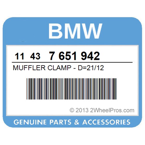 BMW 11437651942 Muffler Clamp - D=21/12