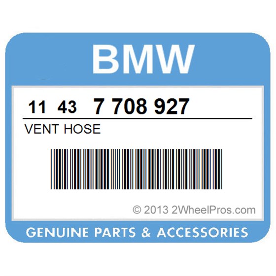 BMW 11437708927 Vent Hose