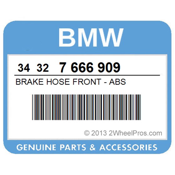 BMW 34327666909 Brake Hose Front - Abs