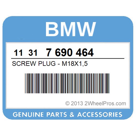 BMW 11317690464 Screw Plug - M18x1,5