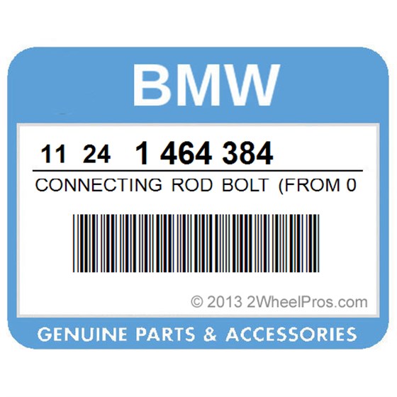 BMW 11241464384 Connecting Rod Bolt (From 01/92)