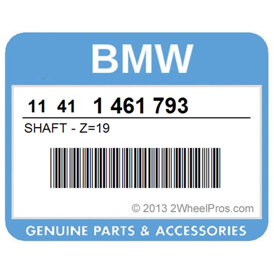 BMW 11411461793 Shaft - Z=19