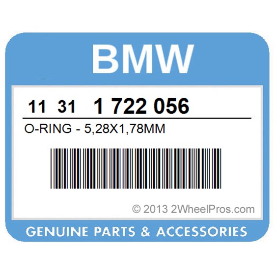BMW 11311722056 O-Ring - 5,28X1,78Mm