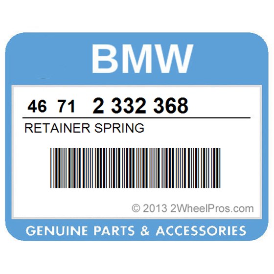 BMW 46712332368 Retainer Spring