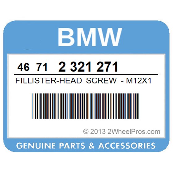 BMW 46712321271 Fillister-Head Screw - M12x170