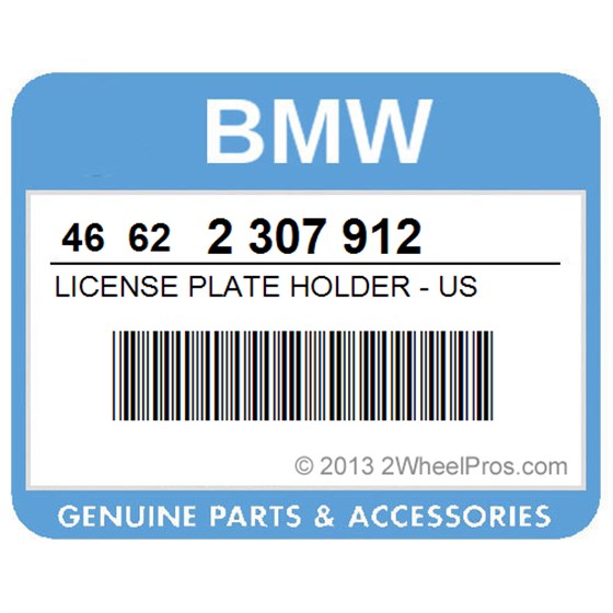 BMW 46622307912 License Plate Holder - Us