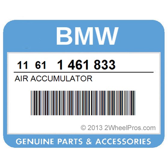 BMW 11611461833 Air Accumulator