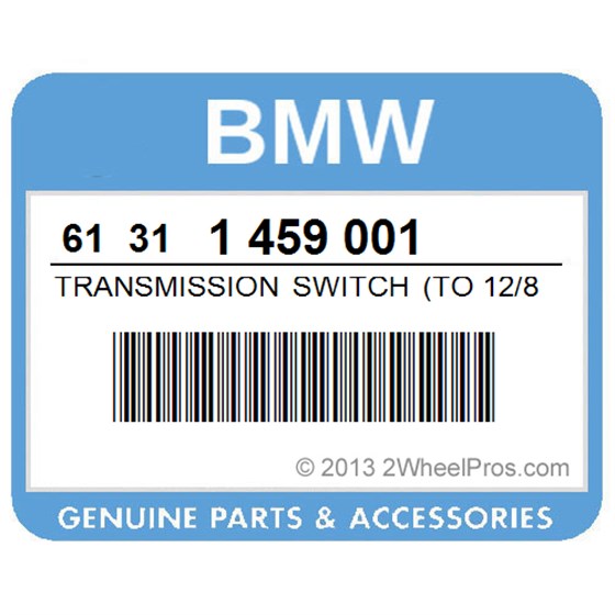 BMW 61311459001 Transmission Switch (To 12/85)