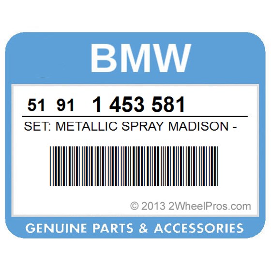 BMW 51911453581 Set: Metallic Spray Madison - 127