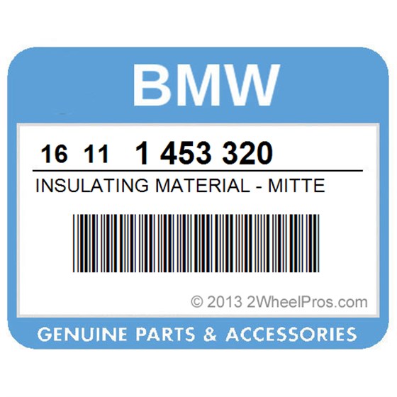BMW 16111453320 Insulating Material - Mitte