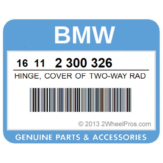 BMW 16112300326 Hinge, Cover Of Two-Way Radio