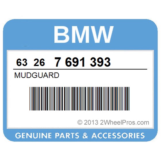 BMW 63267691393 Mudguard