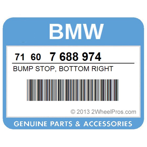 BMW 71607688974 Bump Stop, Bottom Right