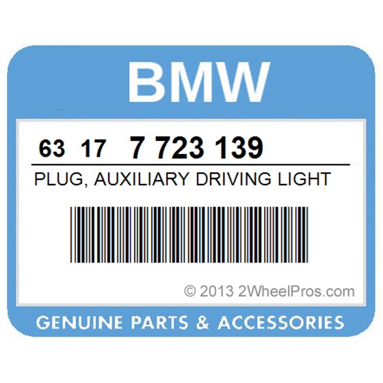 BMW 63177723139 Plug, Auxiliary Driving Light