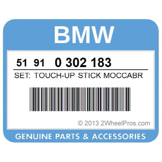 BMW 51910302183 Set: Touch-Up Stick Moccabrown Met. - 2X12ml  891