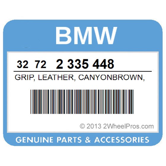 BMW 32722335448 Grip, Leather, Canyonbrown, Right