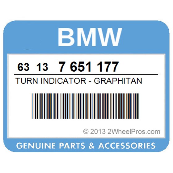 BMW 63137651177 Turn Indicator - Graphitan