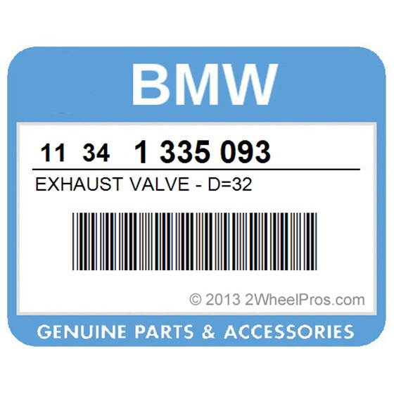 BMW 11341335093 Exhaust Valve - D=32