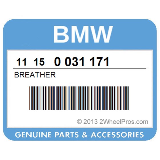 BMW 11150031171 Breather