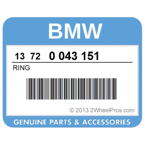 BMW 13720043151 Ring