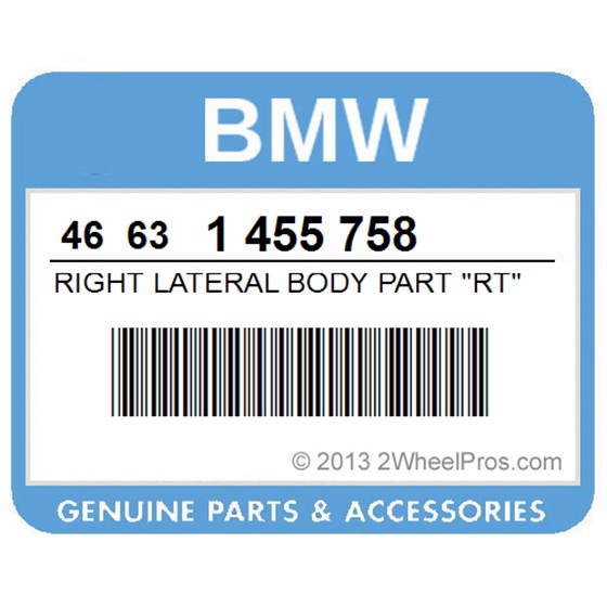 BMW 46631455758 Right Lateral Body Part "Rt" - Polaris
