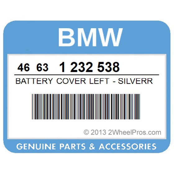 BMW 46631232538 Battery Cover Left - Silverrauch