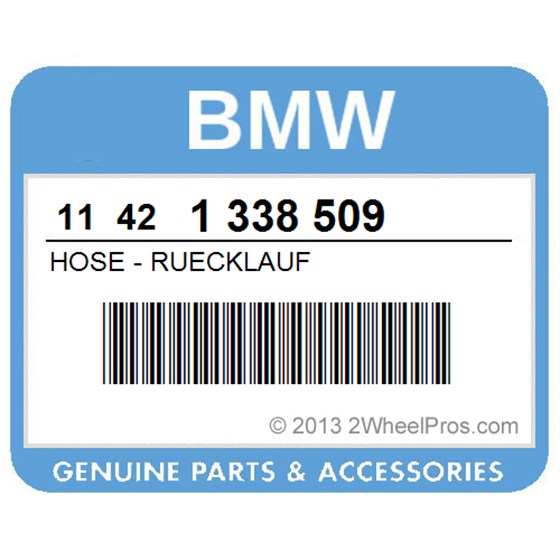 BMW 11421338509 Hose - Ruecklauf