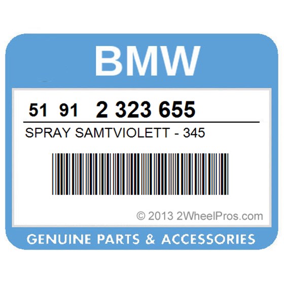 BMW 51912323655 Spray Samtviolett - 345