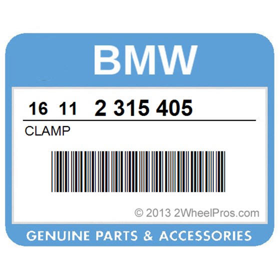BMW 16112315405 Clamp